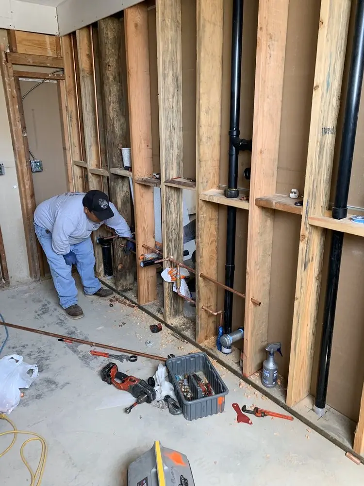 Commercial rough-in plumbing for Water Heater Replacement in Southside